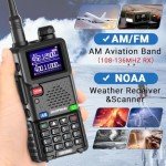 BAOFENG Ham Radio AR-5RM 10W Handheld Radios Long Range Rechargeable Tactical Two Way Radio Plus Copy Frequency 2500 mAh Walkie Talkie for Adults with Programming Cable,Type-C Charging,2 Pack