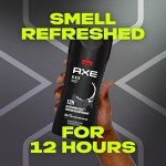 AXE Body Wash Black 4 Count 12h Refreshing Scent Cleanser Frozen Pear & Cedarwood Men's Body Wash with 100% Plant-Based Moisturizers 16 oz