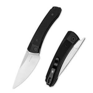 Kizer Mini Momo EDC Pocket Knife, 3.2” Nitro V Blade Pocket Folding Knife with Aluminum+G10 Handle, Front Flipper EDC knife with Pocket Clip for Men Women, Camping Hunting Survival Knives V3663M1