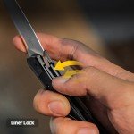 Kizer Mini Momo EDC Pocket Knife, 3.2” Nitro V Blade Pocket Folding Knife with Aluminum+G10 Handle, Front Flipper EDC knife with Pocket Clip for Men Women, Camping Hunting Survival Knives V3663M1