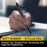 11-in-1 Multitool Pen Set with LED Light, Flathead & Phillips Screwdrivers, Level, Ruler, Bottle Opener, and Stylus, Gifts for Him Men Husband, Boyfriends, Gifts for Dad, Husband, Black