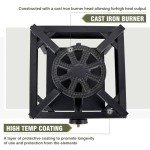 Bestfire 260,000 BTU Outdoor Propane Gas Stove with 0-30 PSI Adjustable Regulator and Steel-Braided Hose for Outdoor Home Cooking and Turkey Frying