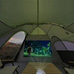 UNP Camping Tent 10-Person-Family Tents, 2 Room Tent, Parties, Music Festival Tent, Big, Easy Up, 5 Large Mesh Windows, Double Layer, Waterproof, Weather Resistant, 18ft x 9ft x78in