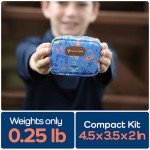 KeepGoing Small Travel First Aid Kit Kids – 60 Pc. Mini First Aid Kit for Purse, Diaper Bag, & Backpack with Latex-Free Bandages – 4 Oz., & 4.5 x 3.5 x 2 in, TSA-Approved
