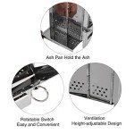 REDCAMP Wood Burning Folding Camp Stove Stainless Steel Grid, Portable Collapsible Backpacking Stove Survival Rocket Stove for Hiking Outdoor Tent Camping Picnic BBQ, Samll