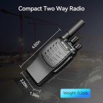 Retevis H-777 2 Way Radios Walkie Talkies Long Range, Rechargeable Two Way Radios, Hand Free Adults Walkie Talkies with Charging Base(Black, 20 Pack)