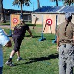 THRWCLUB Competition Throwing Axe, 3 Pack 16.5" Throwing Axes with 1065 High Carbon Steel & Wooden Handle, Perfect for Axe Throwing Game, Competition and Recreation, Gift for Men