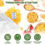 120 Packs 500CC Food Grade Oxygen Absorbers (10 Pack in Individual Vacuum Bag ) , Oxygen Absorbers For Long Term Food Storage with Oxygen Indicator , Works in Mylar Bags, Mason Jars, and Vacuum Bags
