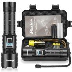 PHIXTON Rechargeable Flashlights High Lumens 1000000 Super Bright Long Range 3280FT, Long Lasting 15H Powerful USB C LED Strong Flash Light High Powered, Heavy Duty, Zoomable, for Home Camping Gift