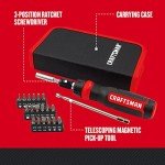 CRAFTSMAN Ratcheting Screwdriver, Multibit Set, 26-Piece (CMHT68001)