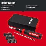 CRAFTSMAN Ratcheting Screwdriver, Multibit Set, 26-Piece (CMHT68001)