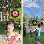 CEDOIEOP Axe Throwing Game for Backyard,Deluxe Ax Throwing Game Set for Adults,Collapsible Stand,5 Kind Throwing Tools Including Axes/Darts/Bows,Throwing Stars Target Board for Outdoor/Indoor