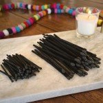4" All Black Matches (100 Count, with Striking Stickers Included) | Decorative Unique & Fun for Your Home, Gifts, Accessories & Events | Premium Long Wood Safety Matches by Thankful Greetings