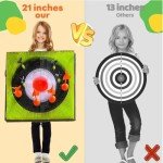 CEDOIEOP Axe Throwing Game for Backyard,Deluxe Ax Throwing Game Set for Adults,Collapsible Stand,5 Kind Throwing Tools Including Axes/Darts/Bows,Throwing Stars Target Board for Outdoor/Indoor