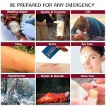 Advanced First Aid Kit, Comprehensive Trauma First Aid Kits with Labelled Compartments for Cars, Home, Office, Backpacking, Camping, Traveling, and Cycling -Upgrade 324 Piece