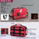Advanced First Aid Kit, Comprehensive Trauma First Aid Kits with Labelled Compartments for Cars, Home, Office, Backpacking, Camping, Traveling, and Cycling -Upgrade 324 Piece