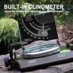 Posinly Military Compass for Hiking, Survival Compass with Inclinometer, Sighting, Optic, Waterproof Compass for Camping, Scouting, Activities Boating