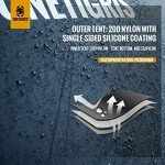 OneTigris Stella 4 Season Camping Tent Backpacking 2 Person Waterproof Lightweight Easy Setup Instant 3000mm Waterproof Rating Outdoor Hiking Tent, Black