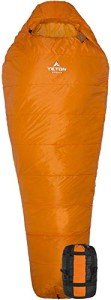TETON Sports Altos-S 0F Ultralight Mummy Sleeping Bag for Camping, Hiking, Backpacking (Orange), 84 x 32 x 3"