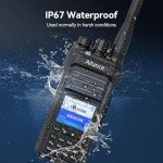 Retevis Ailunce HA1UV Handheld Ham Radio, Dual Band Radio with SMA-F Antenna, USB-C Charging, 2800mAh, IP67 Waterproof, Sub-PTT, NOAA, Long Range Walkie Talkies for Amateur(1 Pack)