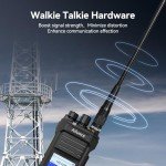 Retevis Ailunce HA1UV Handheld Ham Radio, Dual Band Radio with SMA-F Antenna, USB-C Charging, 2800mAh, IP67 Waterproof, Sub-PTT, NOAA, Long Range Walkie Talkies for Amateur(1 Pack)