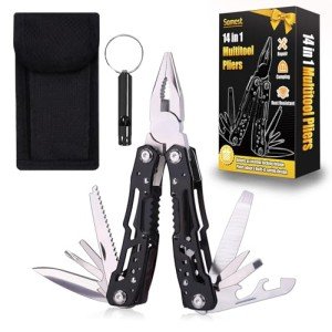 14 in 1 Multitool Pliers Gives One Whistle as a Gift, Professional Pocket Pliers from Wife Daughter to Father Boyfriend Husband on Christmas, Birthday, Valentine's, Father's Day - Samest