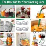 Canning Kit,11pcs Canning Supplies starter kit Include Stainless Steel Steam Rack,Canning Funnel, Jar Lifter, Jar Wrench, Lid Lifter, Canning Tongs, Bubble Remover Tool for Mason Jars Canning Pot