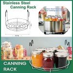 Canning Kit,11pcs Canning Supplies starter kit Include Stainless Steel Steam Rack,Canning Funnel, Jar Lifter, Jar Wrench, Lid Lifter, Canning Tongs, Bubble Remover Tool for Mason Jars Canning Pot