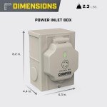 Champion Power Equipment 30-Amp Through Wall Generator Kit with Weather-Resistant Power Inlet Box