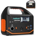 Portable Power Station 266Wh Lithium Battery, Portable Generator for Home Use, Outdoor Adventures, Backup and Travel, Electric Generator With 7 Versatile Ports Including USB-C 300W