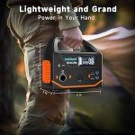 Portable Power Station 266Wh Lithium Battery, Portable Generator for Home Use, Outdoor Adventures, Backup and Travel, Electric Generator With 7 Versatile Ports Including USB-C 300W