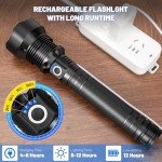 Cinlinso Flashlights High Lumens Rechargeable, 990,000 Lumens Super Bright Led Flashlight, Flash Light with 5 Modes, IPX6 Waterproof, Handheld Powerful Flashlight for hu∩ting, Camping, Emergencies