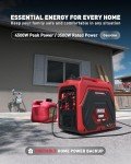 ERAYAK 4500W Portable Inverter Generator for Home Use, Super Quiet Small Generator for Camping Outdoor Emergency Power Backup, Gas Powered Engine, EPA Compliant