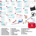 First Aid Kit 230 Piece, Waterproof, All Purpose Use Outdoor, Indoor, Car, Hiking, Office, Kitchen,