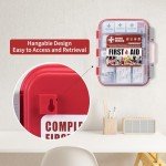RHINO RESCUE 350 Pieces OSHA All-Purpose First Aid Kit, Home & Office Professional Medical Supplies, Ideal for Emergency, School, Business FSA HSA Eligible
