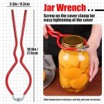 Canning Kit Canning Supplies Starter Kit,Set of 6 Canning Starter Kit for Beginners,Canning Tools Set with Mason Jar Lifter,Wrench & Funnel,Tongs, Magnetic Lid Lifter,Bubble Popper