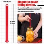 Canning Kit Canning Supplies Starter Kit,Set of 6 Canning Starter Kit for Beginners,Canning Tools Set with Mason Jar Lifter,Wrench & Funnel,Tongs, Magnetic Lid Lifter,Bubble Popper