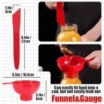 Canning Kit Canning Supplies Starter Kit,Set of 6 Canning Starter Kit for Beginners,Canning Tools Set with Mason Jar Lifter,Wrench & Funnel,Tongs, Magnetic Lid Lifter,Bubble Popper