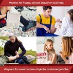 M2 BASICS Complete 321 Piece First Aid Kit | Home, Businesses, Vehicle, Car | Emergency Kit, Emergency Medical Kit