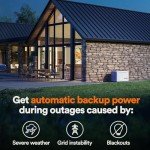 Generac Guardian 22kW Home Standby Generator with 200 Amp Transfer Switch, Durable All Aluminum, WiFi Enabled with G-Force Engine, Easy to Use, Whole House Power Backup, Smart Outage Solution - Bisque