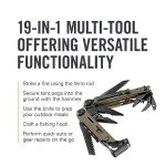 LEATHERMAN, Signal, 19-in-1 Multi-tool for Outdoors, Camping, Hiking, Fishing, Survival, Durable & Lightweight EDC, Made in the USA, Coyote Tan