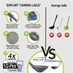 Supa Ant Canning Supplies - US Assembled Certified Food Grade Stainless Steel Canning Kit with XL Ladle, Wide Kitchen Funnel, Jar Lifter and Wrench, Bubble Popper/Measurer, Lid Lifter, Kitchen Tongs