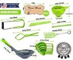 Supa Ant Canning Supplies - US Assembled Certified Food Grade Stainless Steel Canning Kit with XL Ladle, Wide Kitchen Funnel, Jar Lifter and Wrench, Bubble Popper/Measurer, Lid Lifter, Kitchen Tongs