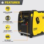 Champion Power Equipment 4500-Watt RV Ready Portable Inverter Generator with Quiet Technology and CO Shield