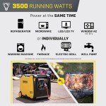 Champion Power Equipment 4500-Watt RV Ready Portable Inverter Generator with Quiet Technology and CO Shield