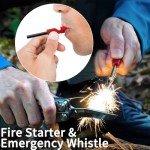 ROCKTOL Multitool, 22-in-1 Multi-tool Pliers with Fire Starter, Emergency Whistle, Glass Breaker, Safety Locking and Nylon Sheath for Survival, Camping, multitool for men