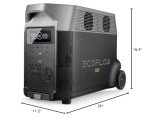 EF ECOFLOW Portable Power Station 3600Wh DELTA Pro, 120V AC Outlets x 5, 3600W, 2.7H Fast Charge, Lifepo4 Power Station, Solar Generator for Home Use, Power Outage, Camping, RV, Emergencies