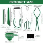 6PCS Canning Supplies Canning Kit Stainless Steel Canning Set,Canning Essential Tools Include Tongs,Wide Mouth Funnel,Jar Lifter,Jar Wrench,Magnetic Lid Lifter