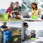 powkey Portable Power Station with AC Outlet, 65W/110V External Battery Pack 24000mAh/88.8Wh Power Pack, Portable Power Source Supply Backup for Outdoor Tent Camping Home Office