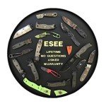 ESEE PR4 Fixed Blade Survival Knife –Field Tested, Durable and Reliable Bushcraft Knife with Dark Tan Sheath, Ideal for Survival, Outdoor Use, and EDC